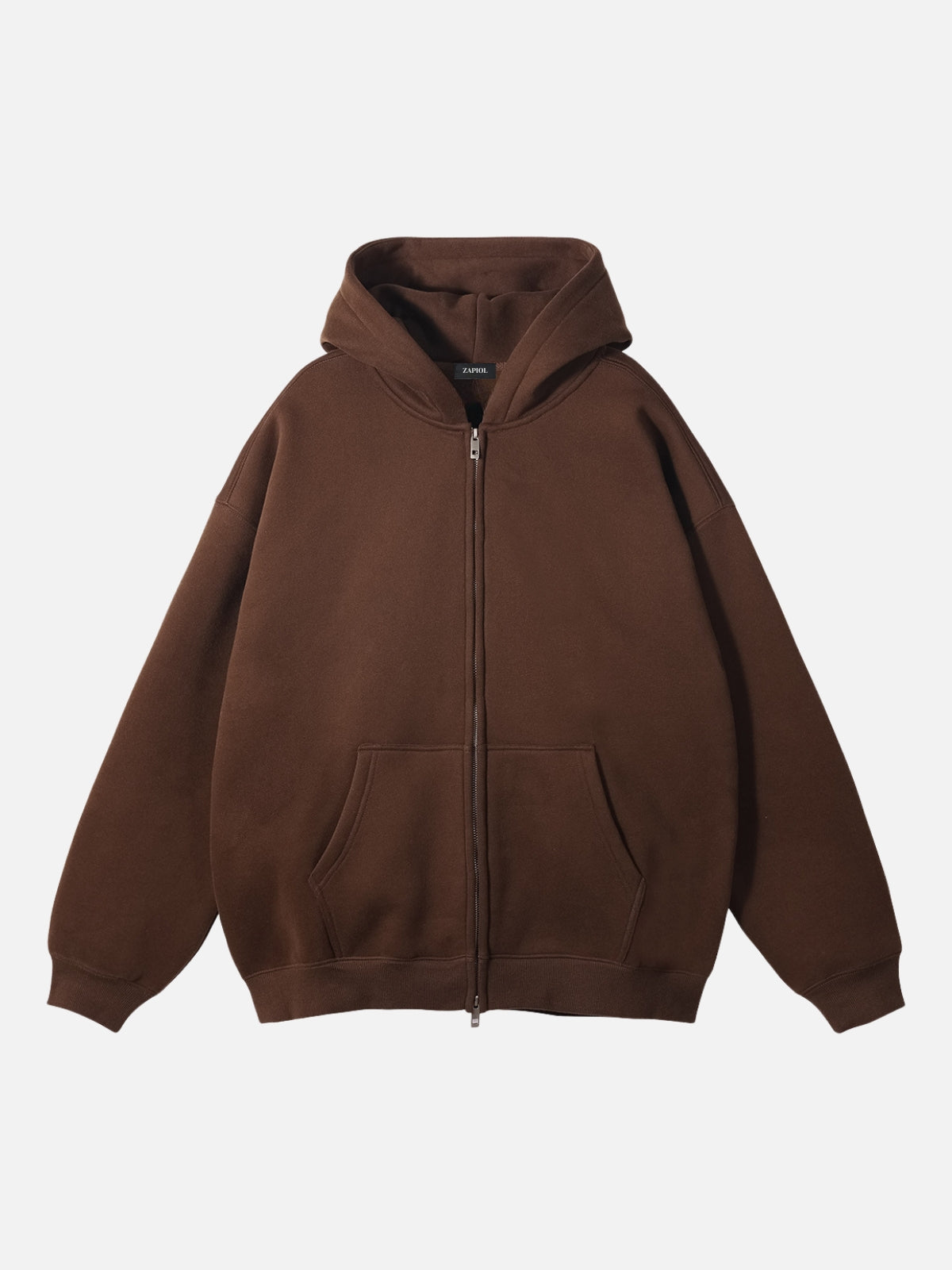 PUNISH - Cropped Basic Zip Up Hoodie