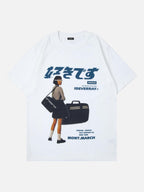 LOOK BACK - Oversized Print T-Shirt