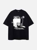 CROWD - Oversized Print T-Shirt
