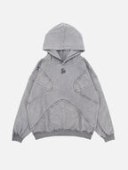 CRUNCHED - Oversized Embroidered Hoodie