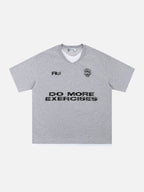 EXERCISES - Oversized Print Double Layered T-Shirt