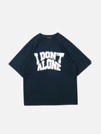 DON ALONE - Oversized Embroidered T-Shirt