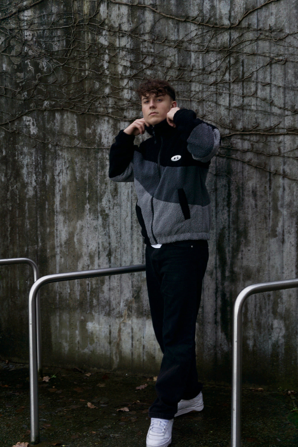 City Fleece Jacke - Schwarz